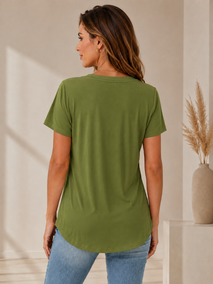 Valina | Pleated Square Neck Top