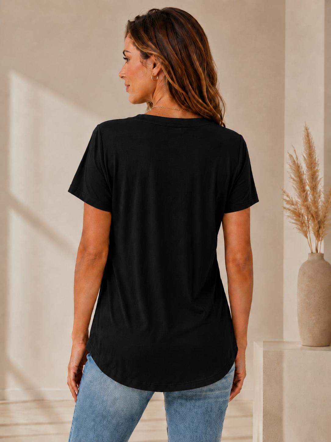 Valina | Pleated Square Neck Top