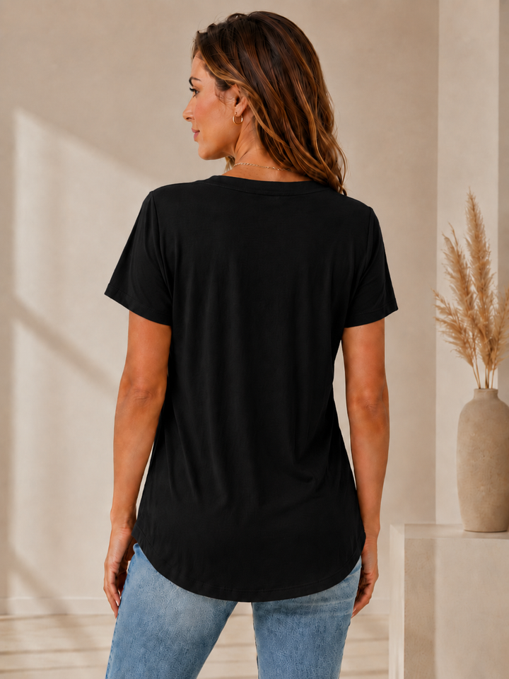 Valina | Pleated Square Neck Top